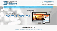 Desktop Screenshot of extremewebsoft.com